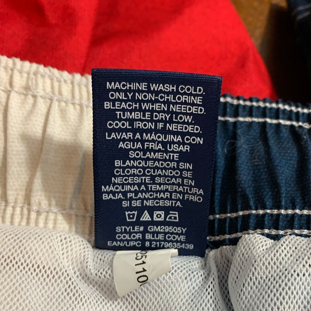 George Swim Trunks Set of 2 Red/White/Blue - Picture 10 of 11